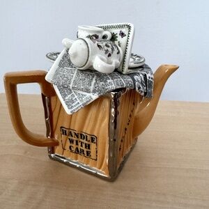 Portmeirion Moving Day Mini Teapot Paul Cardew England w/Original Box